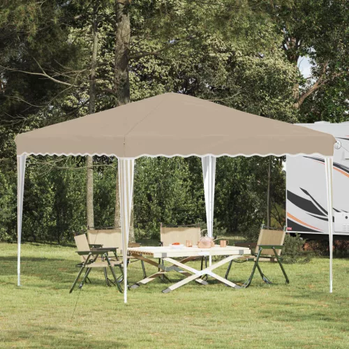 vidaXL Parti sátor Krém 288 x 288 x 245 cm Oxford Szövet