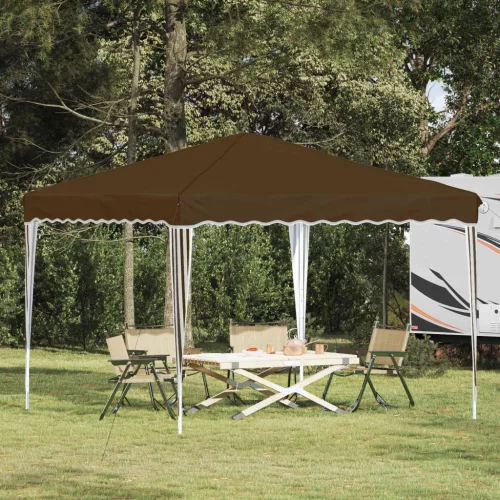 vidaXL Parti sátor Tópszínű 288 x 288 x 245 cm Oxford Szövet