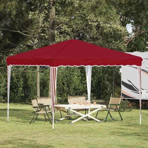 vidaXL Parti sátor Burgundi 288 x 288 x 245 cm Oxford Szövet