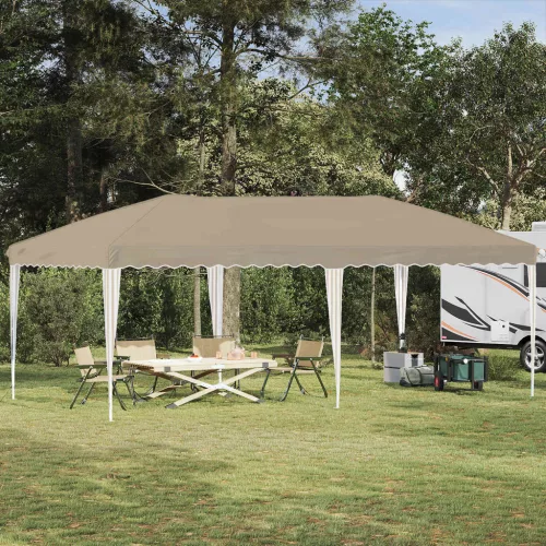 vidaXL Parti sátor 575 x 290 x 245 cm Krémszínű