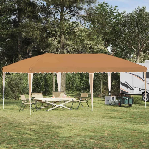 vidaXL Parti sátor 575 x 290 x 245 cm Bézs