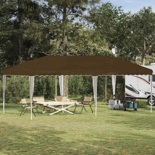 vidaXL Parti sátor 575 x 290 x 245 cm Tópszínű