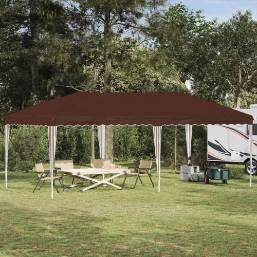 vidaXL Parti sátor 575 x 290 x 245 cm Barna