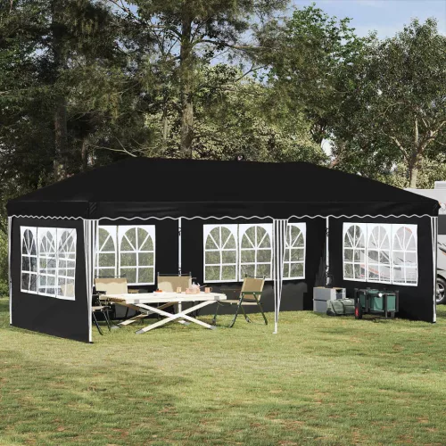 vidaXL Parti sátor 575 x 289 x 245 cm Fekete