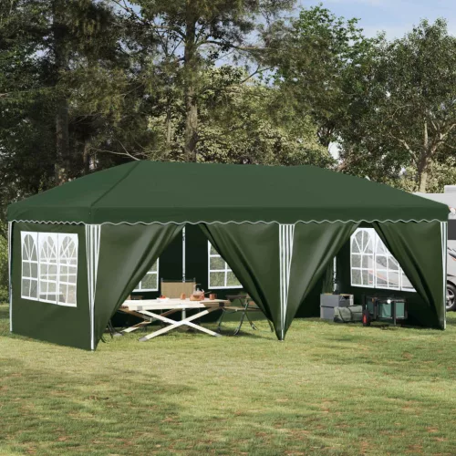 vidaXL Parti sátor 575 x 288 x 245 cm Zöld