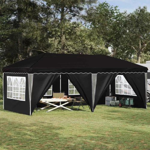 vidaXL Parti sátor 575 x 288 x 245 cm Fekete