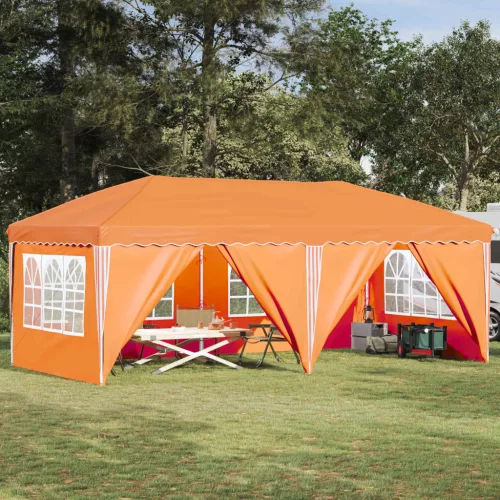 vidaXL Parti sátor 575 x 288 x 245 cm Narancssárga
