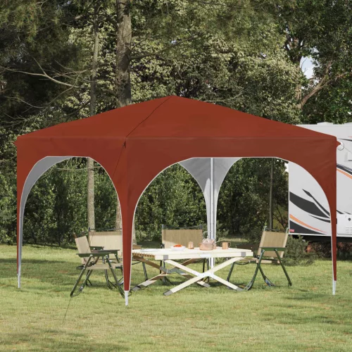 vidaXL Parti sátor 290 x 290 x 245 cm Terrakotta