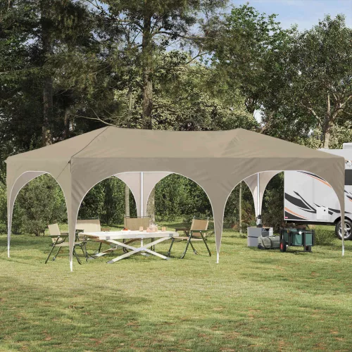 vidaXL Parti sátor Krém 575 x 288 x 245 cm Oxford Szövet
