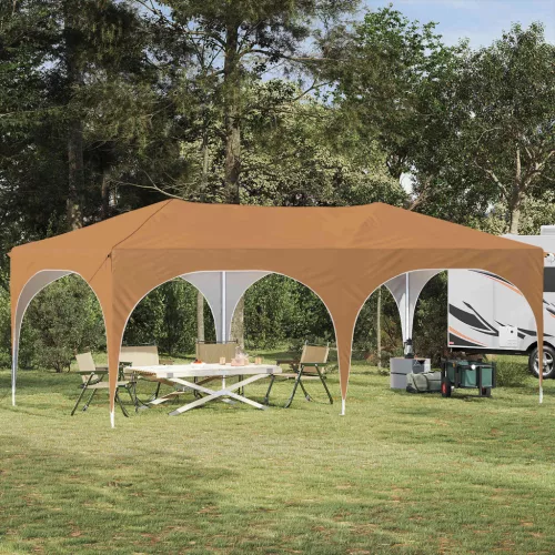 vidaXL Parti sátor Bézs 575 x 288 x 245 cm Oxford Szövet