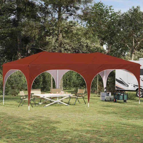 vidaXL Parti sátor Terrakotta 575 x 288 x 245 cm Oxford Szövet