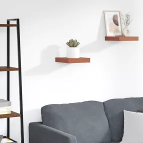 Falpolc Falra szerelhető Piros 23 x 23,5 x 4 cm Faanyag