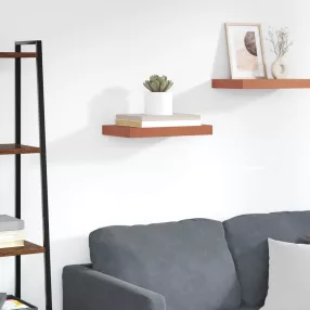 Falpolc Falra szerelhető Piros 40 x 23,5 x 4 cm Faanyag