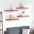 vidaXL Falpolc Falra szerelhető 4 pcs Piros 60 x 23 x 4 cm Faanyag
