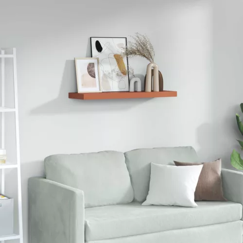 Falpolc Falra szerelhető Piros 80 x 23,5 x 4 cm Faanyag