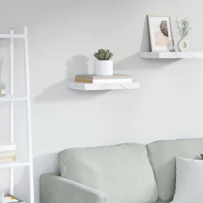   Falpolc Falra szerelhető Fehér márvány 40 x 23,5 x 4 cm Faanyag