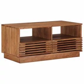   vidaXL Dohányzóasztal fiókkal Természetes 85 x 45,5 x 40 cm