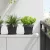 vidaXL Négyzet Virágcserép 6 pcs Fekete 20 x 20 x 16 cm Műanyag