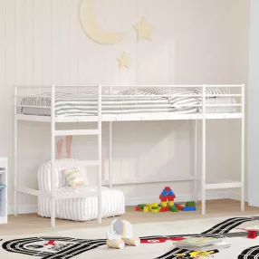 Gyerekek Loft Ágykerete Fehér 90 x 190 cm