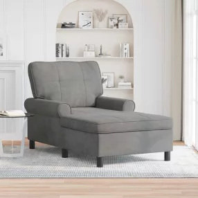   PÁRÁS FOTEL párnával Sötétszürke 91 x 157 x 91 cm Bársony