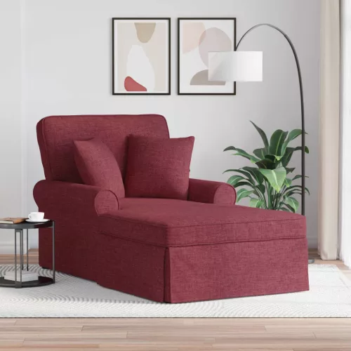 Fotel Loungba Szoknyával 3 db Bordó szövet 91 x 157 x 91 cm
