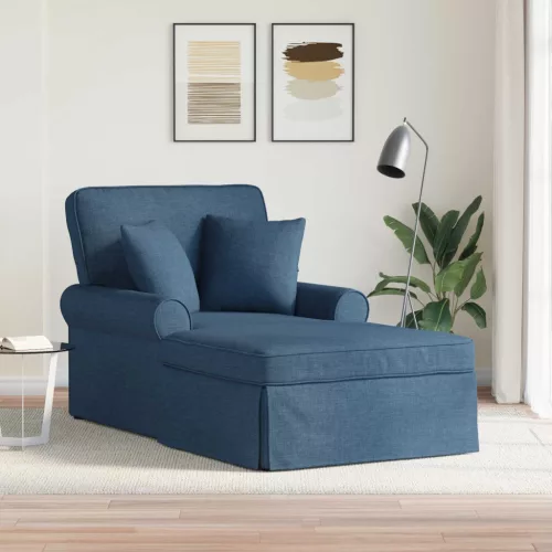 Fotel Loungba Szoknyával 3 db Kék szövet 91 x 157 x 91 cm