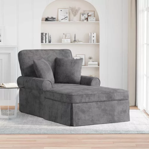 Fotel Loungba Szoknyával Sötétszürke 157 x 91 x 91 cm ARES