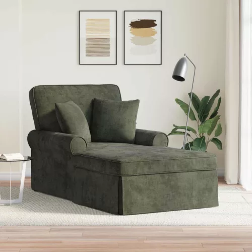 Fotel Loungba Szoknyával párnával Zöld 157 x 91 x 91 cm ARES