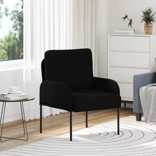 Kanapék párnával 55cm Fekete Furnér