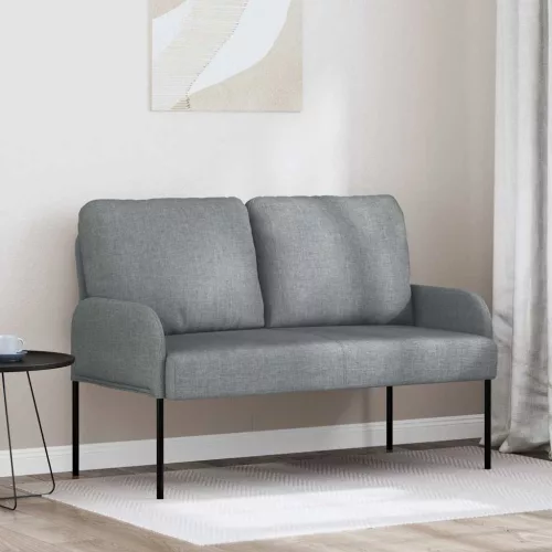 Kanapék párnával 110cm Világosszürke Furnér