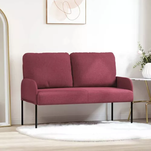 Kanapék párnával 110cm Bordó Furnér