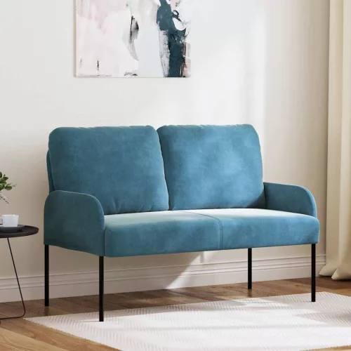 Kanapék párnával 110cm Kék Furnér