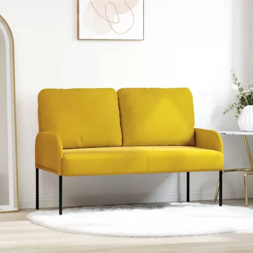 Kanapék párnával 110cm Sárga Furnér