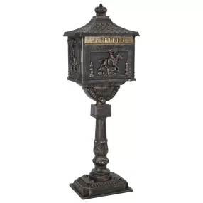   Álló Levélszekrény Bronz 42,5 x 29,5 x 117 cm Öntött alumínium