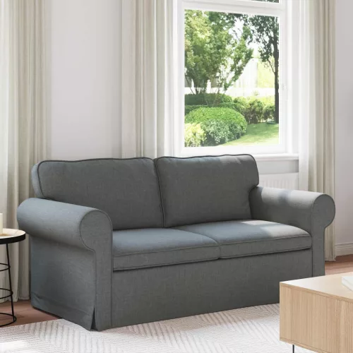 vidaXL Kanapé Sötétszürke 175 x 82 x 80 cm szövet