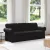 vidaXL Kanapé Fekete 215 x 82 x 80 cm szövet