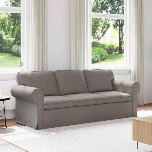 vidaXL Kanapé Tópszínű 215 x 82 x 80 cm szövet