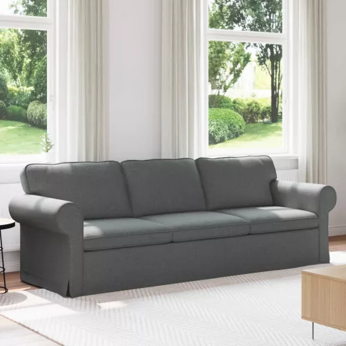 vidaXL Kanapé Sötétszürke 245 x 82 x 80 cm szövet
