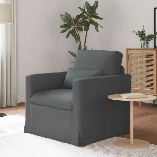 vidaXL Kanapé Sötétszürke 78 x 78 x 80 cm szövet