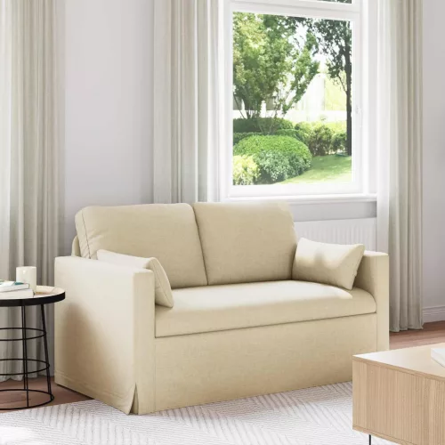 vidaXL Kanapé Krém 139 x 78 x 80 cm szövet