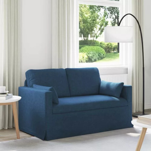 vidaXL Kanapé Kék 139 x 78 x 80 cm szövet