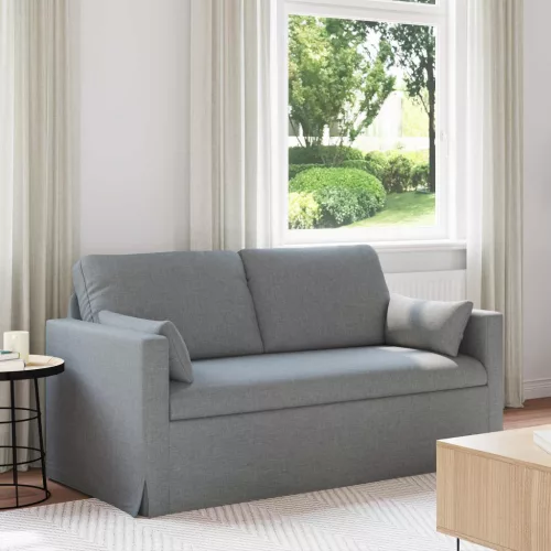 vidaXL Kanapé Világosszürke 158 x 78 x 80 cm szövet