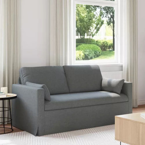 vidaXL Kanapé Sötétszürke 158 x 78 x 80 cm szövet