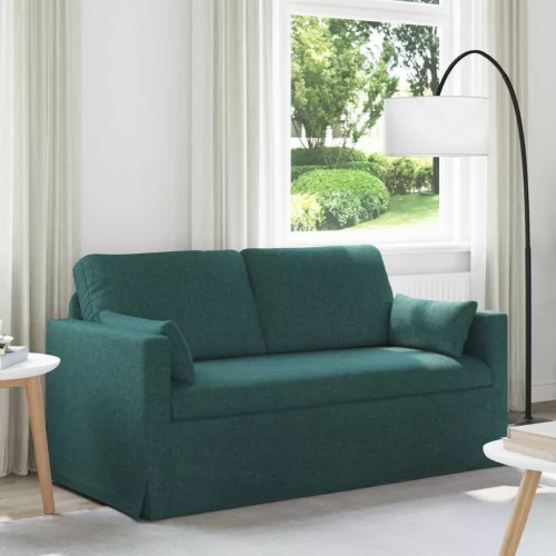 vidaXL Kanapé Sötétzöld 158 x 78 x 80 cm szövet