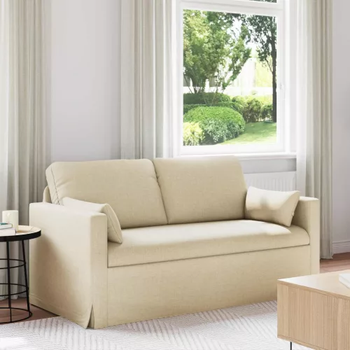 vidaXL Kanapé Krém 158 x 78 x 80 cm szövet