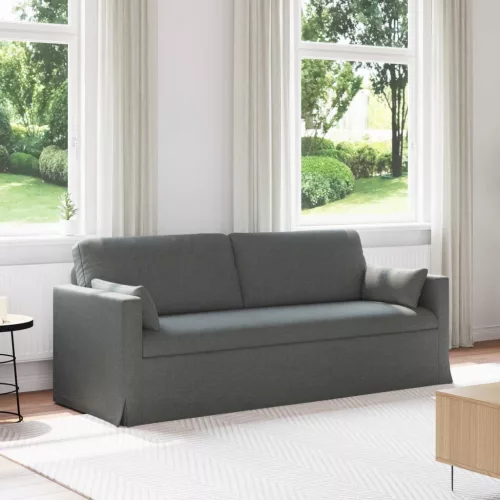 vidaXL Kanapé Sötétszürke 198 x 78 x 80 cm szövet