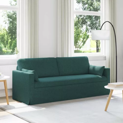 vidaXL Kanapé Sötétzöld 198 x 78 x 80 cm szövet