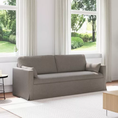 vidaXL Kanapé Tópszínű 198 x 78 x 80 cm szövet