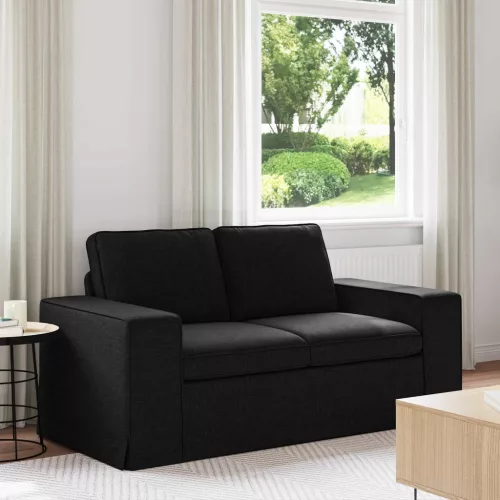 vidaXL Kanapé Fekete 162 x 80 x 82 cm szövet