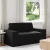 vidaXL Kanapé Fekete 162 x 80 x 82 cm szövet